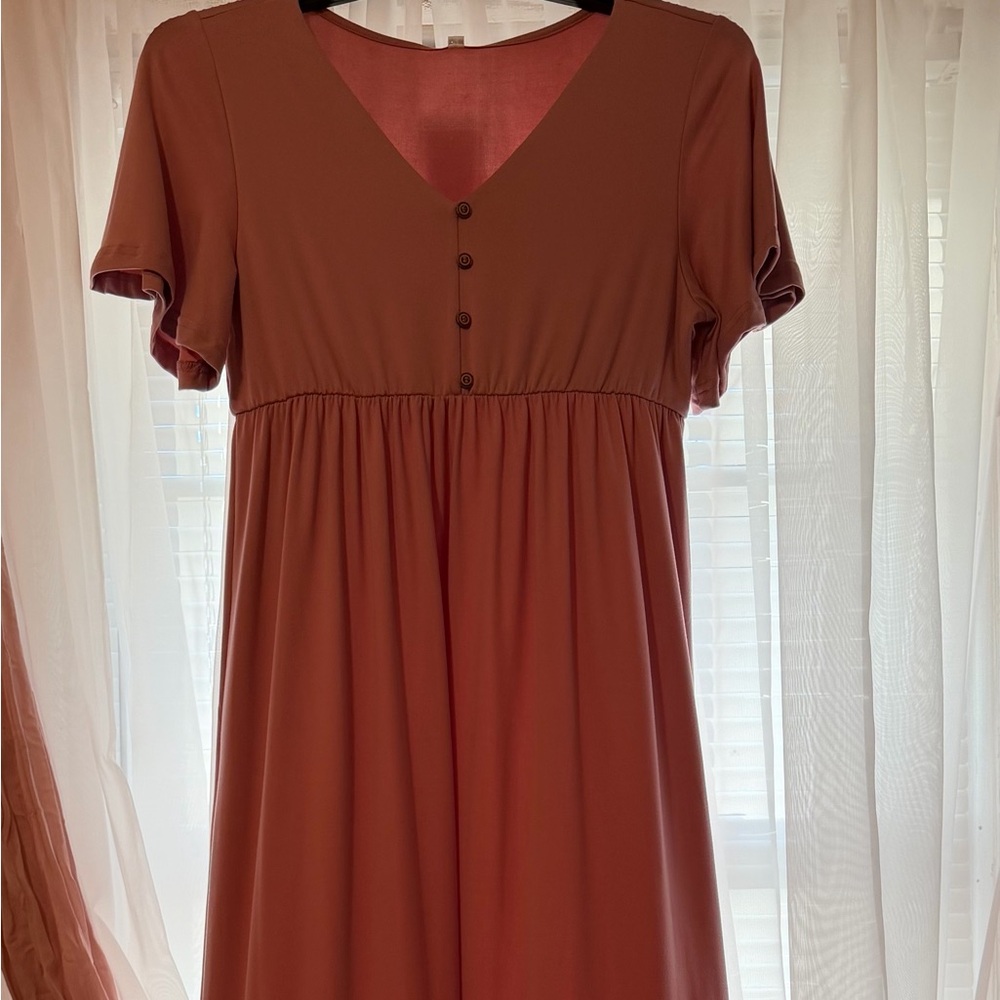 Mauve Maxi Dress - Maternity